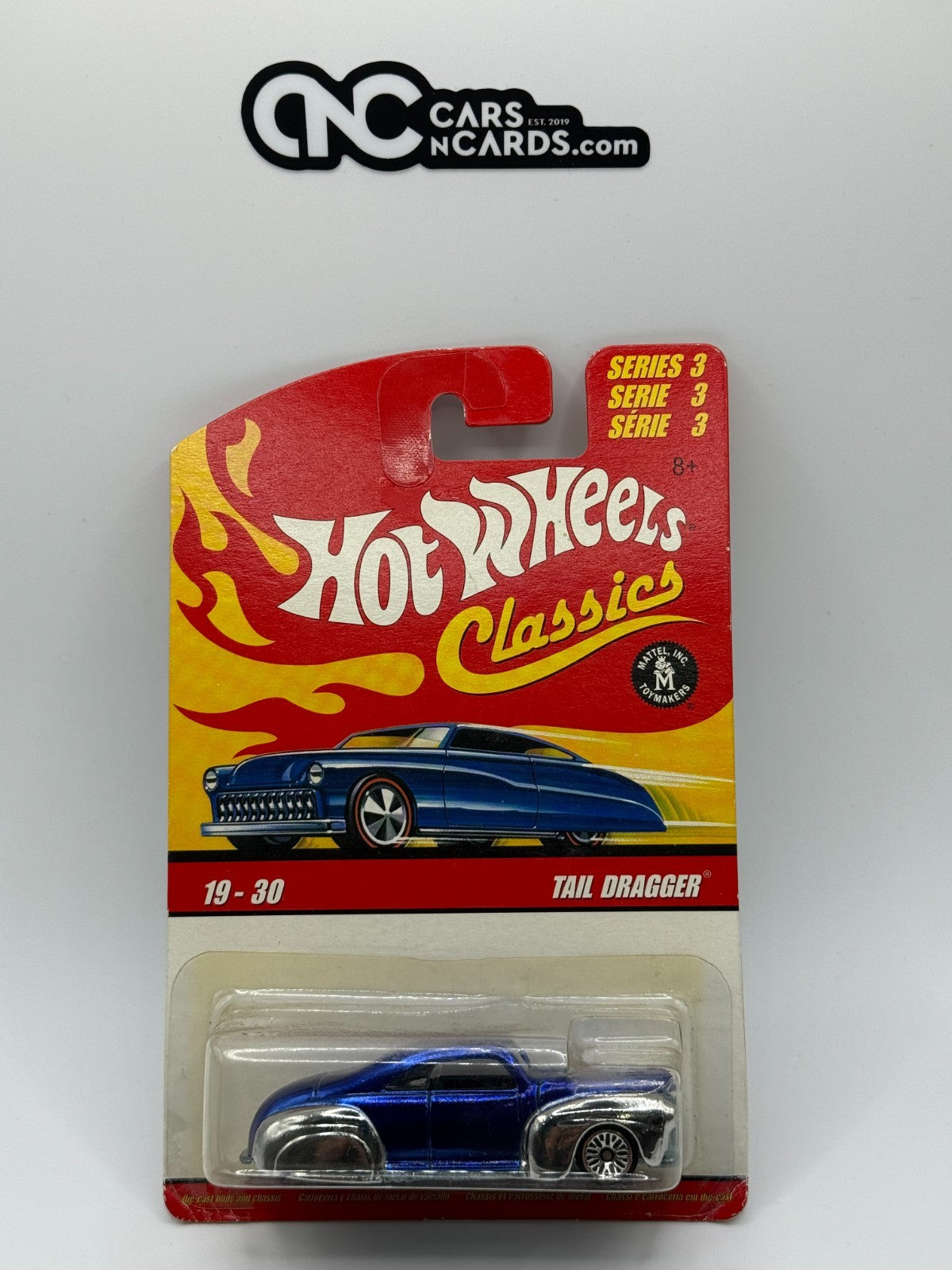 2007 Hot Wheels Classics Series 3 Tail Dragger 19-30 Blue (Soft Corners)