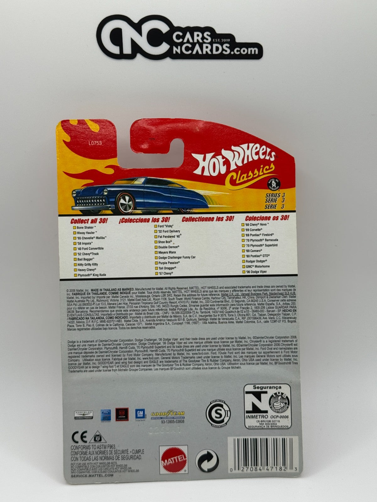 2007 Hot Wheels Classics Series 3 '70 Plymouth Superbird 25-30 Orange