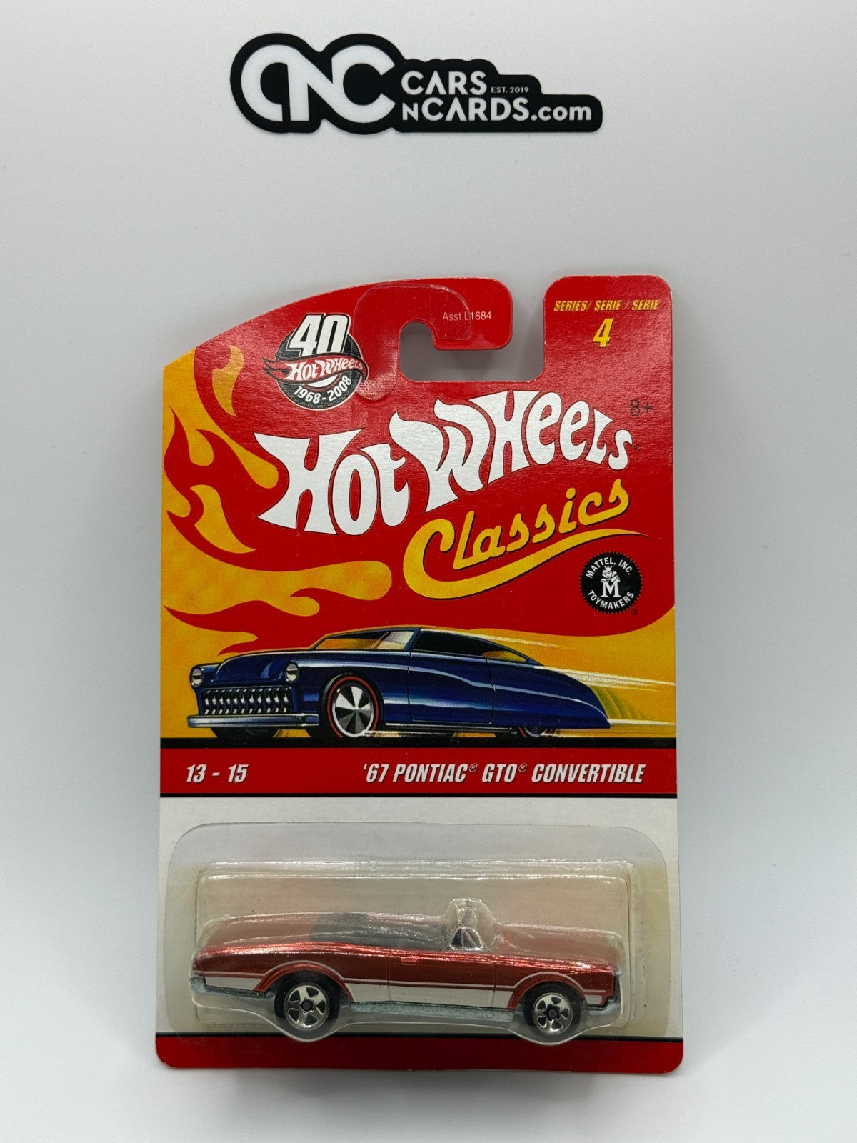 2008 Hot Wheels Classics Series 4 '67 Pontiac GTO Convertible 13-15 Dark Orange