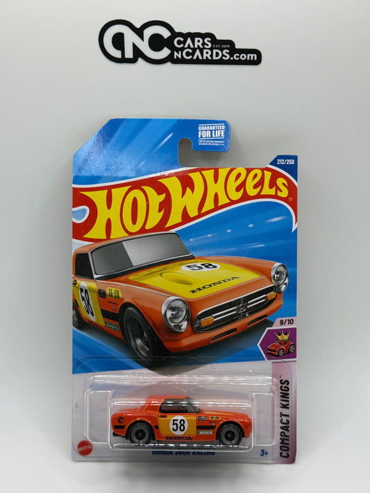 2025 Hot Wheels Compact Kings 9/10 Honda S800 Racing Treasure Hunt (Card Crease)