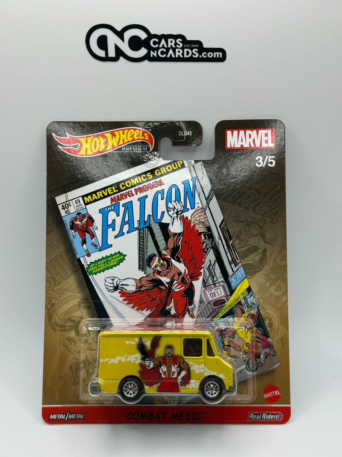 2021 Hot Wheels Premium Marvel The Falcon 3/5 Combat Medic