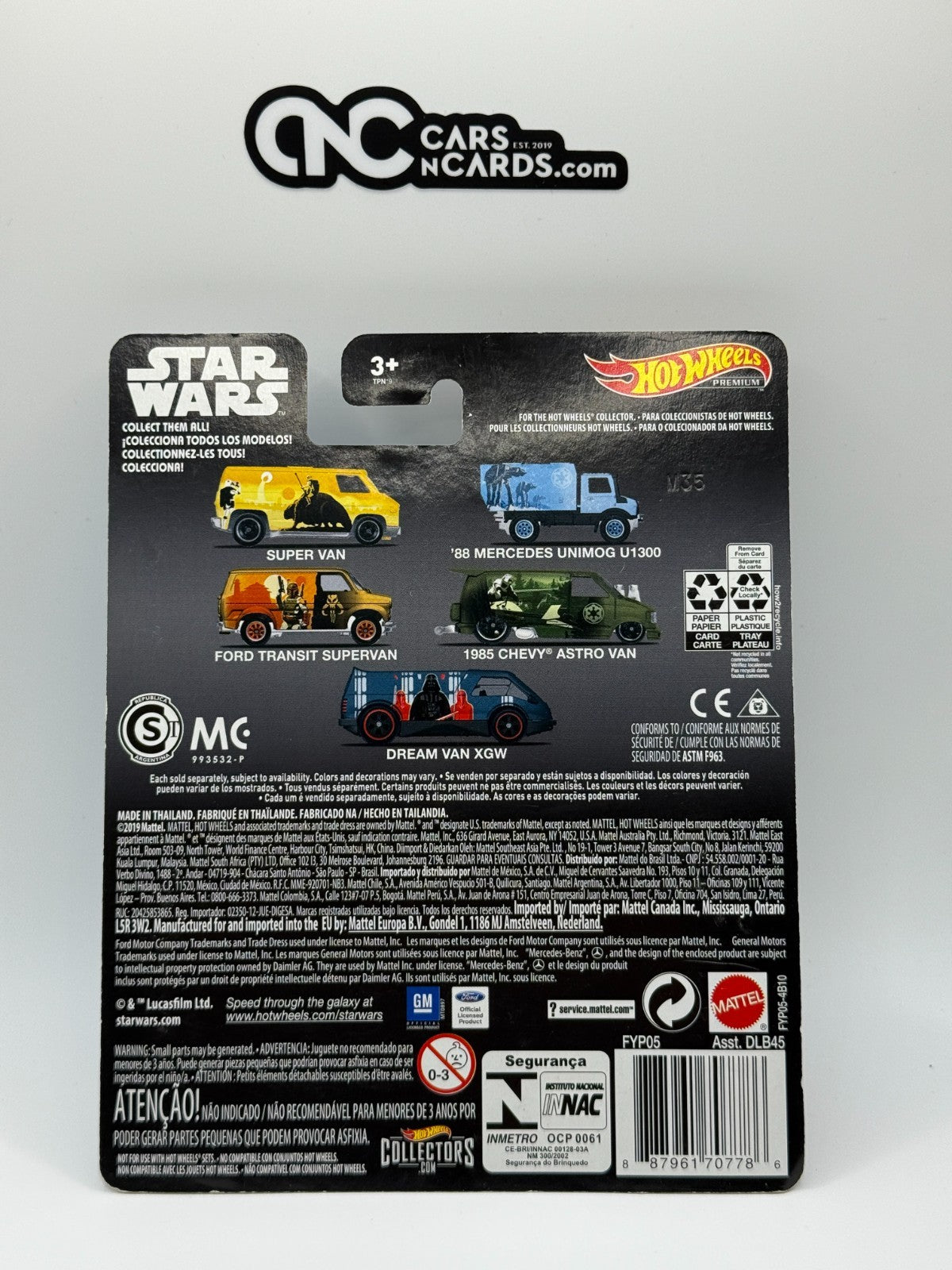 2019 Hot Wheels Premium Star Wars Crush The Rebellion '88 Mercedes Unimog U1300