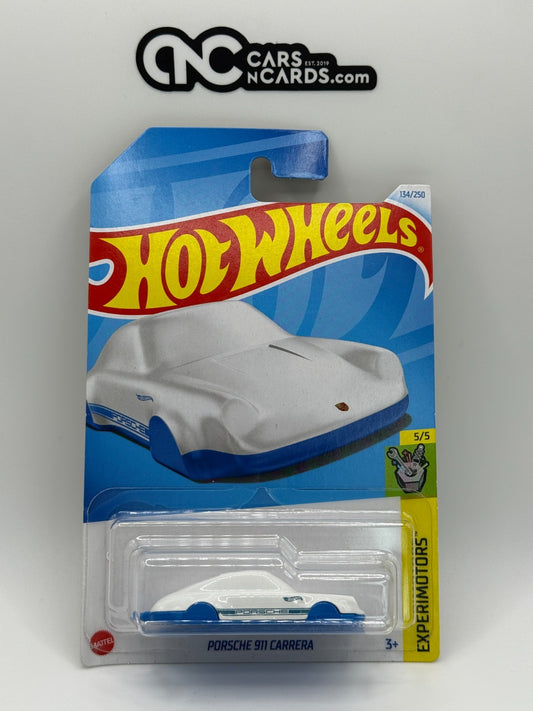 2024 Hot Wheels Experimotors 5/5 Porsche 911 Carrera White Keychain