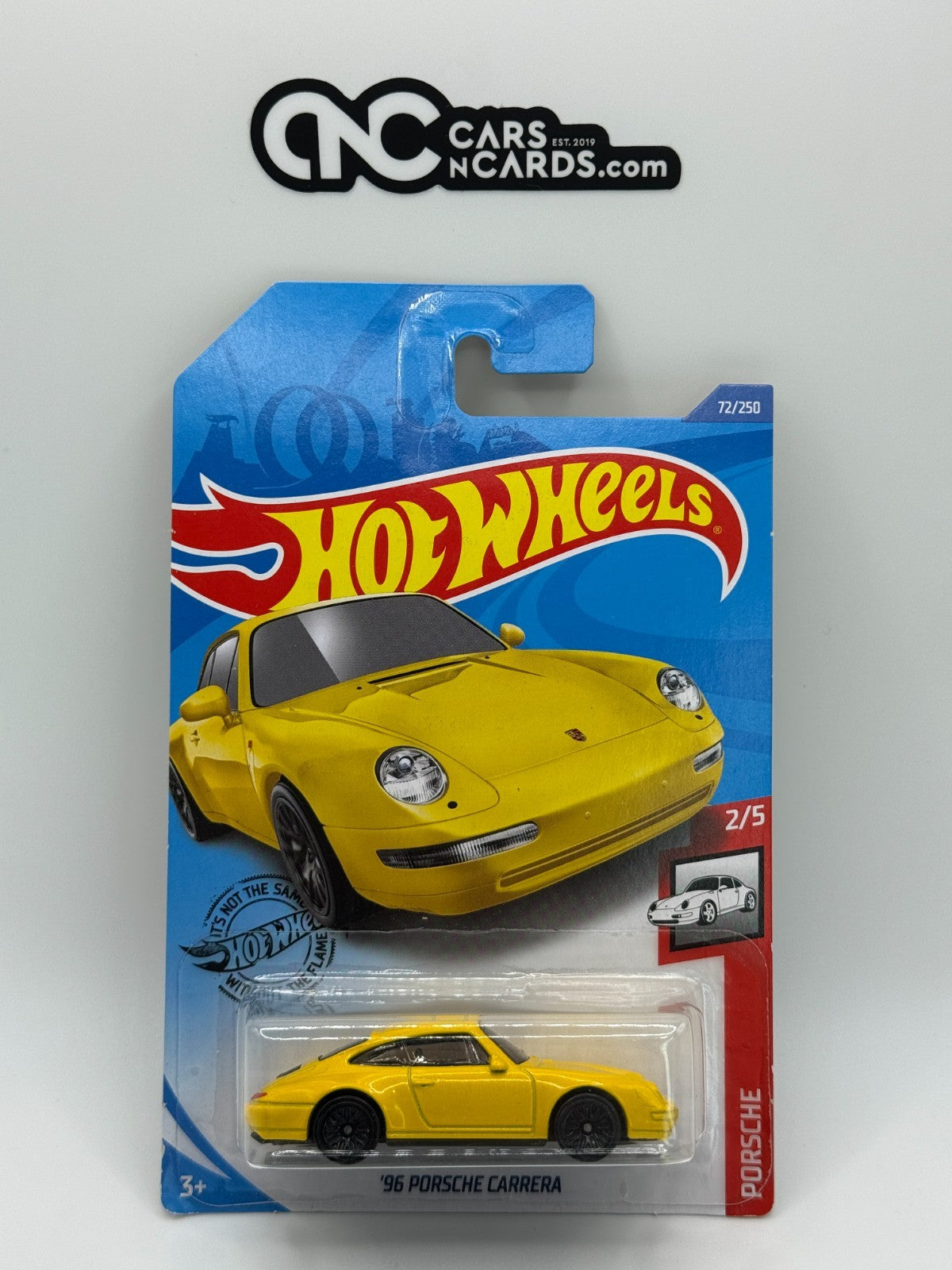 2020 Hot Wheels Porsche 2/5 '96 Porsche Carrera Yellow