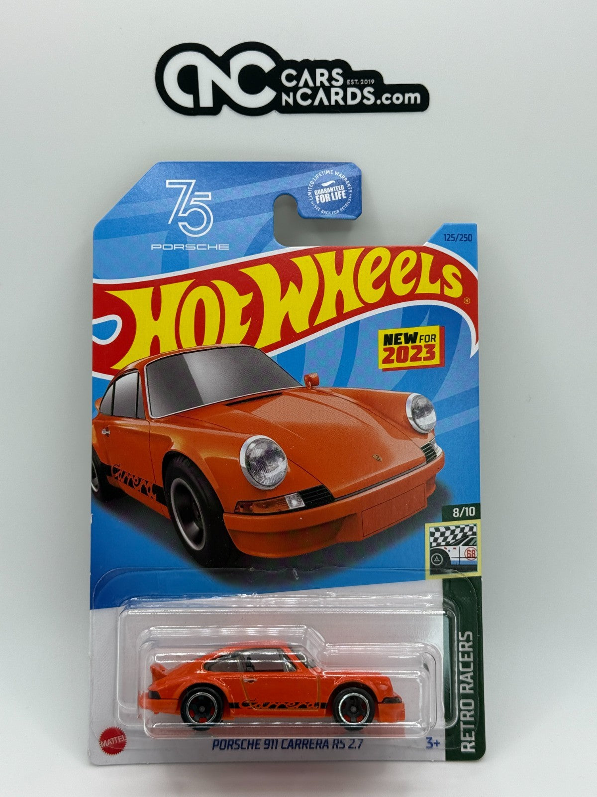 2023 Hot Wheels Retro Racers 8/10 Porsche 911 Carrera RS Orange