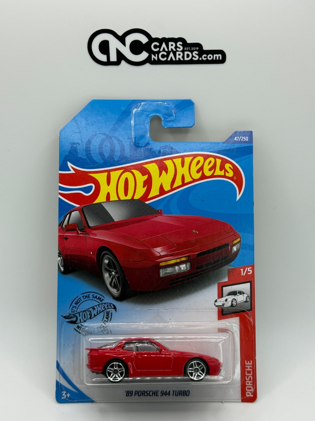 2020 Hot Wheels Porsche 1/5 '89 Porsche 944 Turbo Red