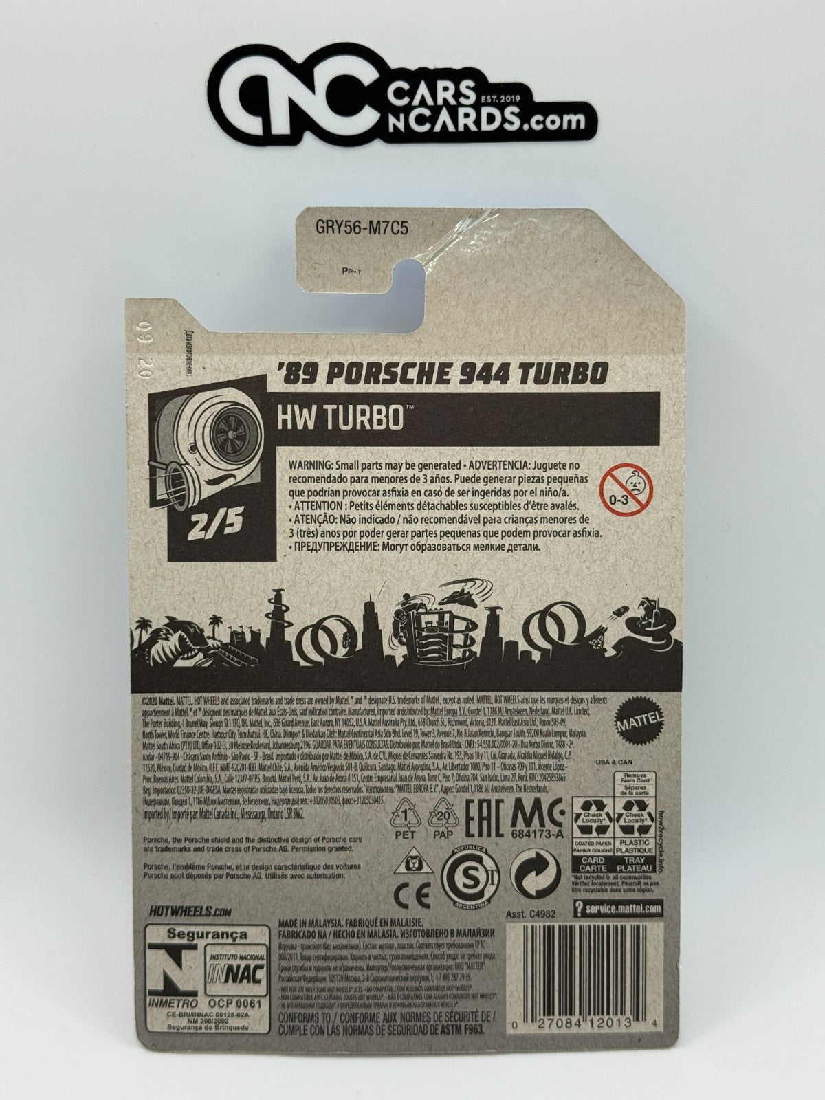 2021 Hot Wheels HW Turbo 2/5 '89 Porsche 944 Turbo Magnus Walker (Card Damage)