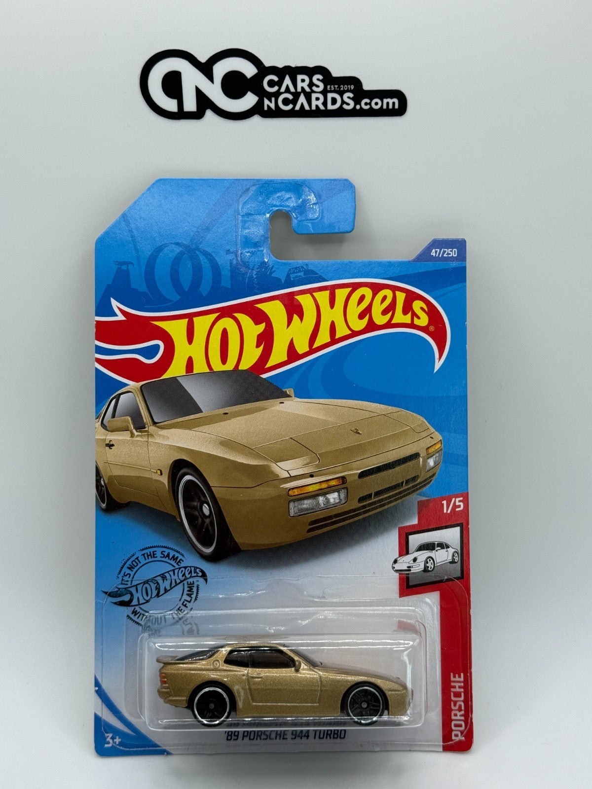 2020 Hot Wheels Porsche 1/5 '89 Porsche 944 Turbo Gold