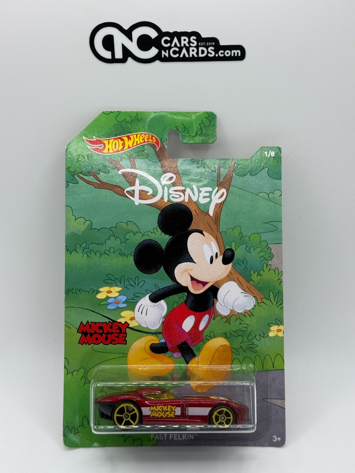 2019 Hot Wheels Disney 90th Anniversary Mickey Mouse 1/8 Fast Felion