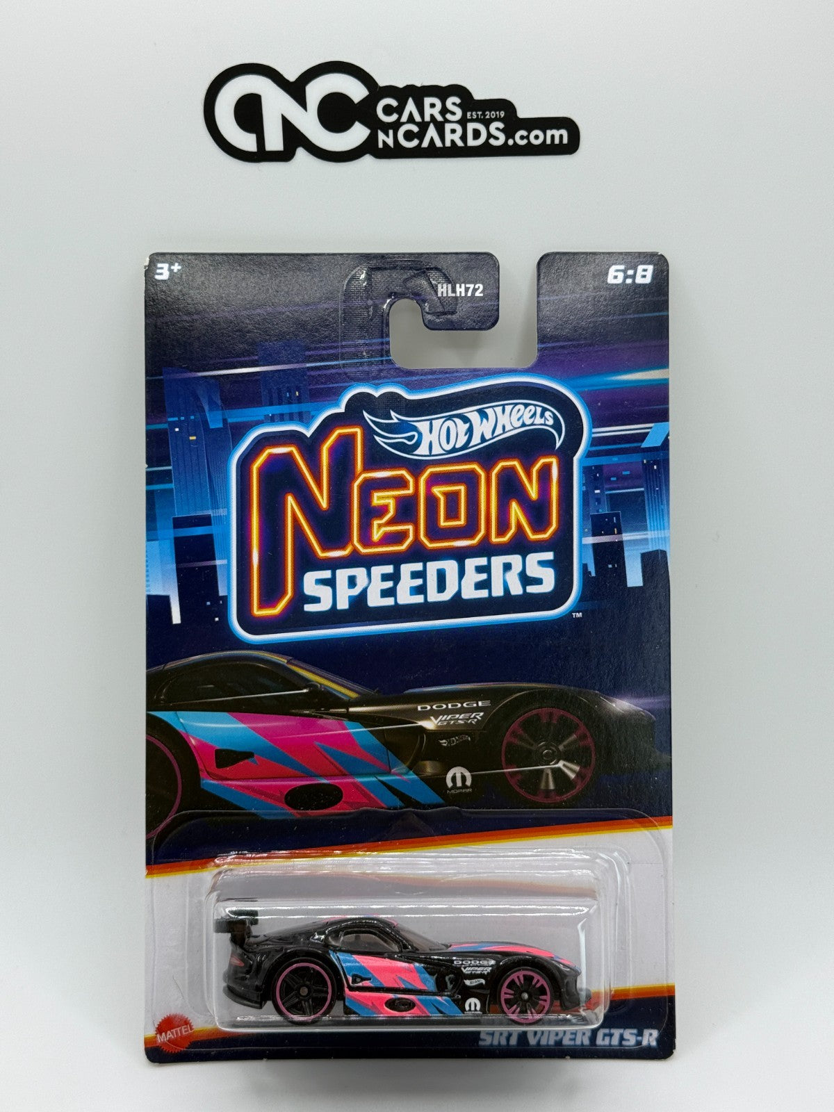 2023 Hot Wheels Neon Speeders 6:8 SRT Viper GTS-R