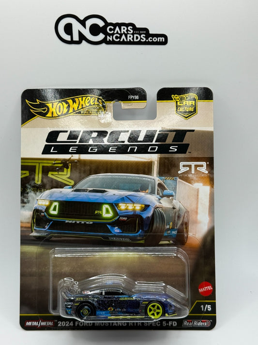 2025 Hot Wheels Premium Car Culture Circuit Legends 1/5 2024 Ford Mustang RTR FD