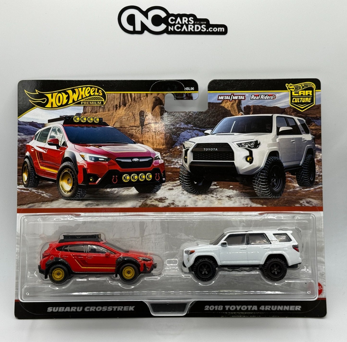2025 Hot Wheels Premium Car Culture 2 Pack Subaru Crosstrek/ 2018 Toyota 4Runner
