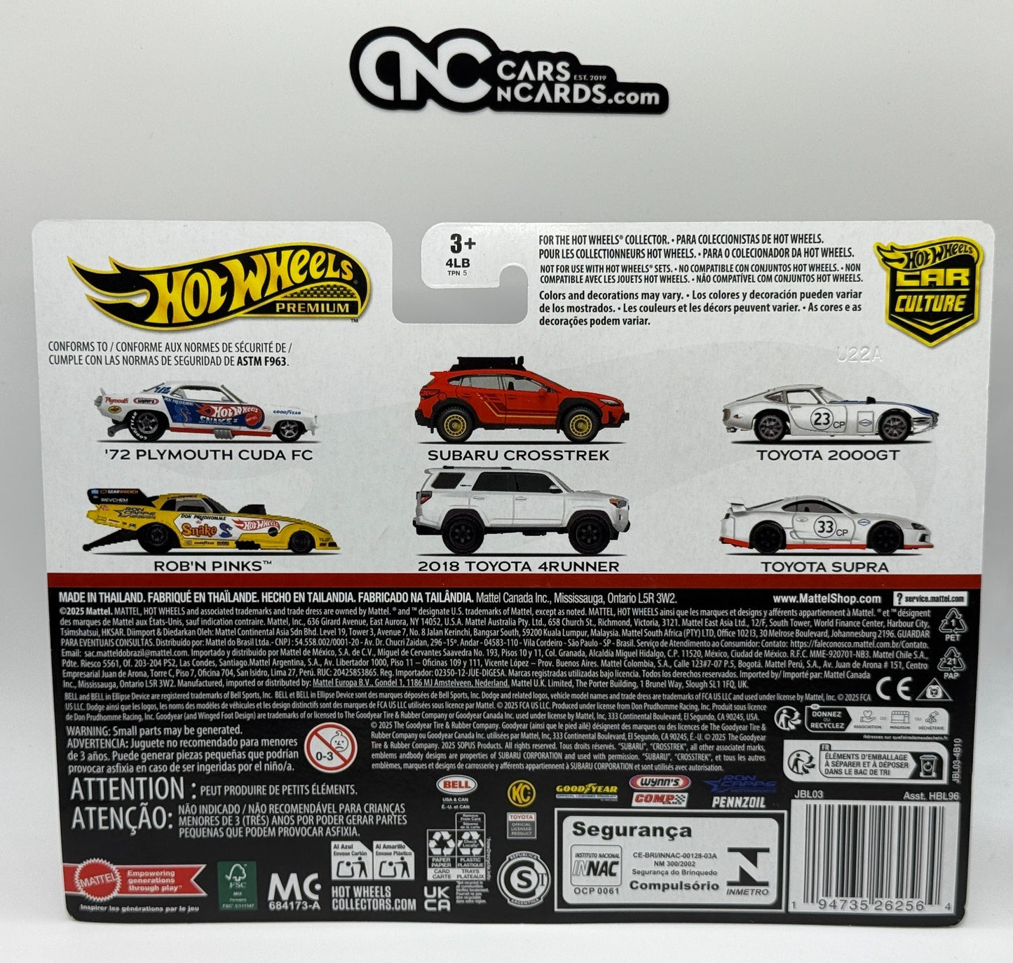 2025 Hot Wheels Premium Car Culture 2 Pack Toyota 2000GT & Toyota Supra