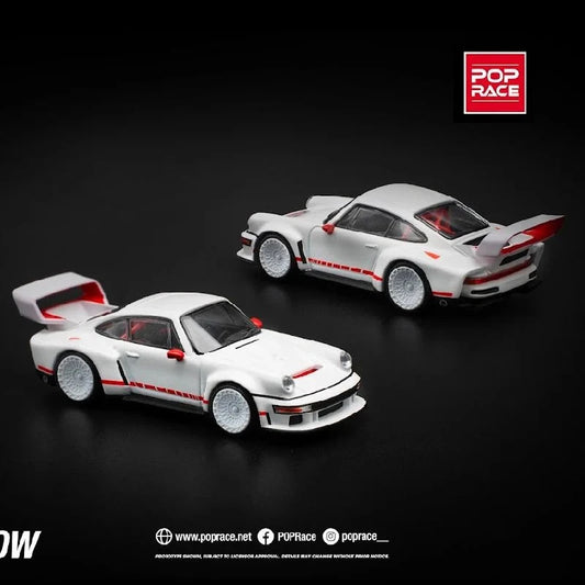 POPRACE 1:64 SINGER DLS TURBO (TRACK) - WHITE PR640226