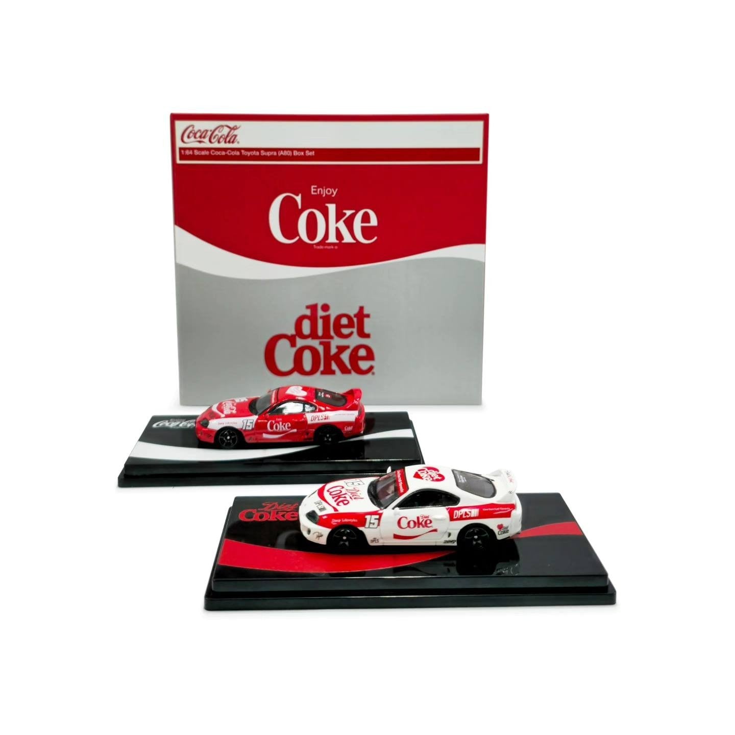DPLS x INNO 1:64 Coca Cola Toyota Supra (A80) Box Set HKTS 2025 Exclusive Event
