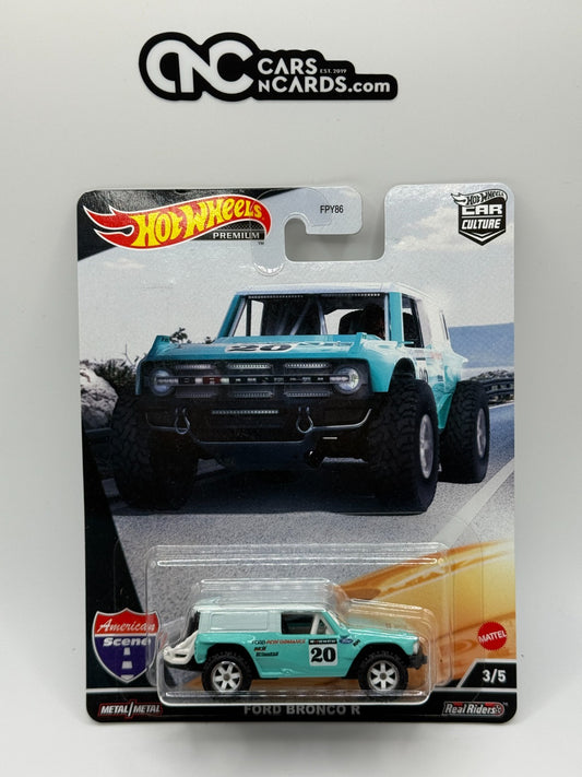 2022 Hot Wheels Premium Car Culture American Scene 3/5 Ford Bronco R Teal