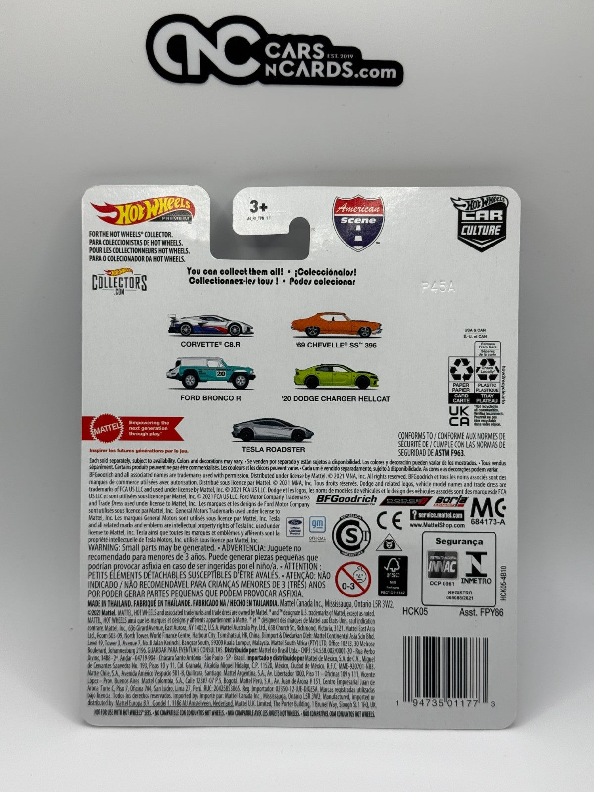 2022 Hot Wheels Premium Car Culture American Scene 3/5 Ford Bronco R Teal