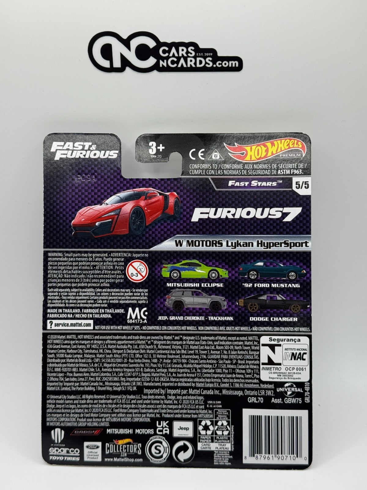 2021 Hot Wheels Premium Fast & Furious Fast Stars W Motors Lykan Hypersport
