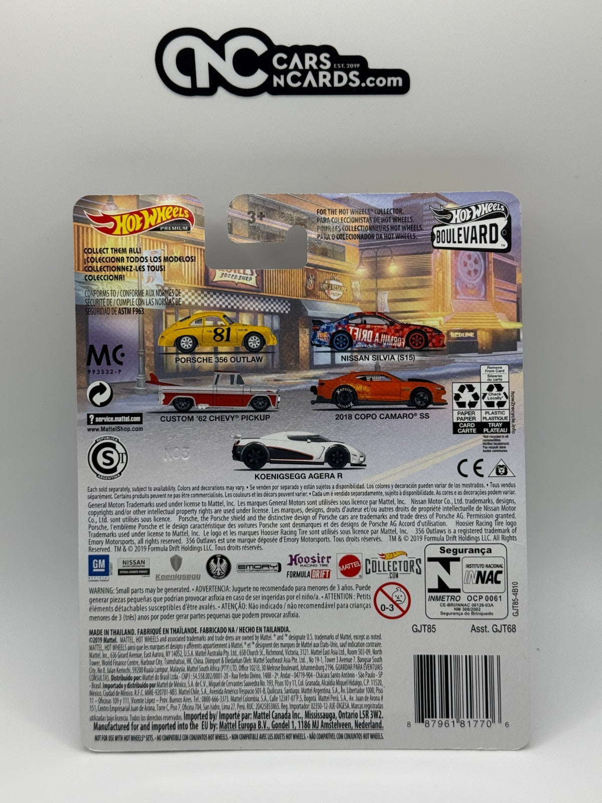 2020 Hot Wheels Premium Boulevard #10 Koenigsegg Agera R