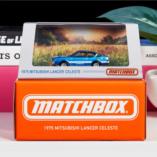 2023 Matchbox Mattel Creations 1975 Mitsubishi Lancer Celeste Sealed