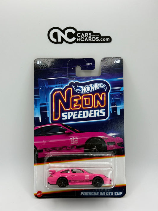 2024 Hot Wheels Neon Speeders 1/8 Porsche 911 GT3 Cup