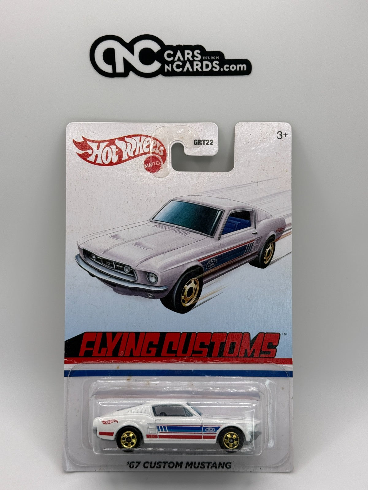 2021 Hot Wheels Flying Customs '67 Custom Mustang (Card Damage)