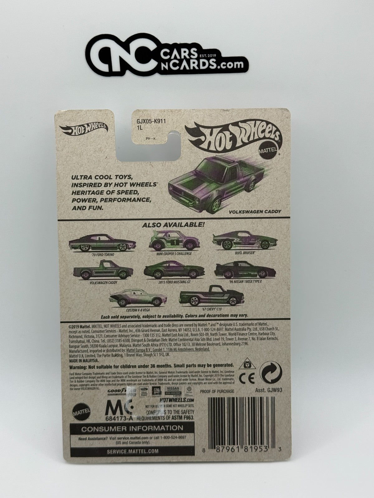 2021 Hot Wheels Flying Customs Volkswagen Caddy (Card Damage)
