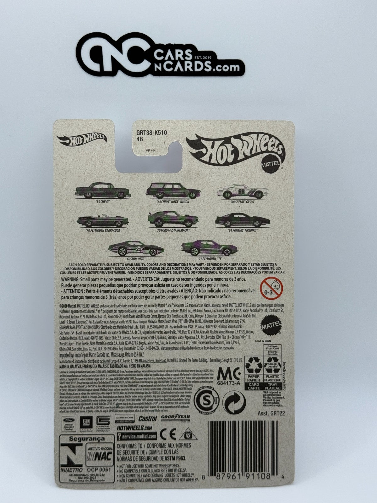 2021 Hot Wheels Flying Customs '71 Plymouth GTX (Card Damage/Cracked Blister)