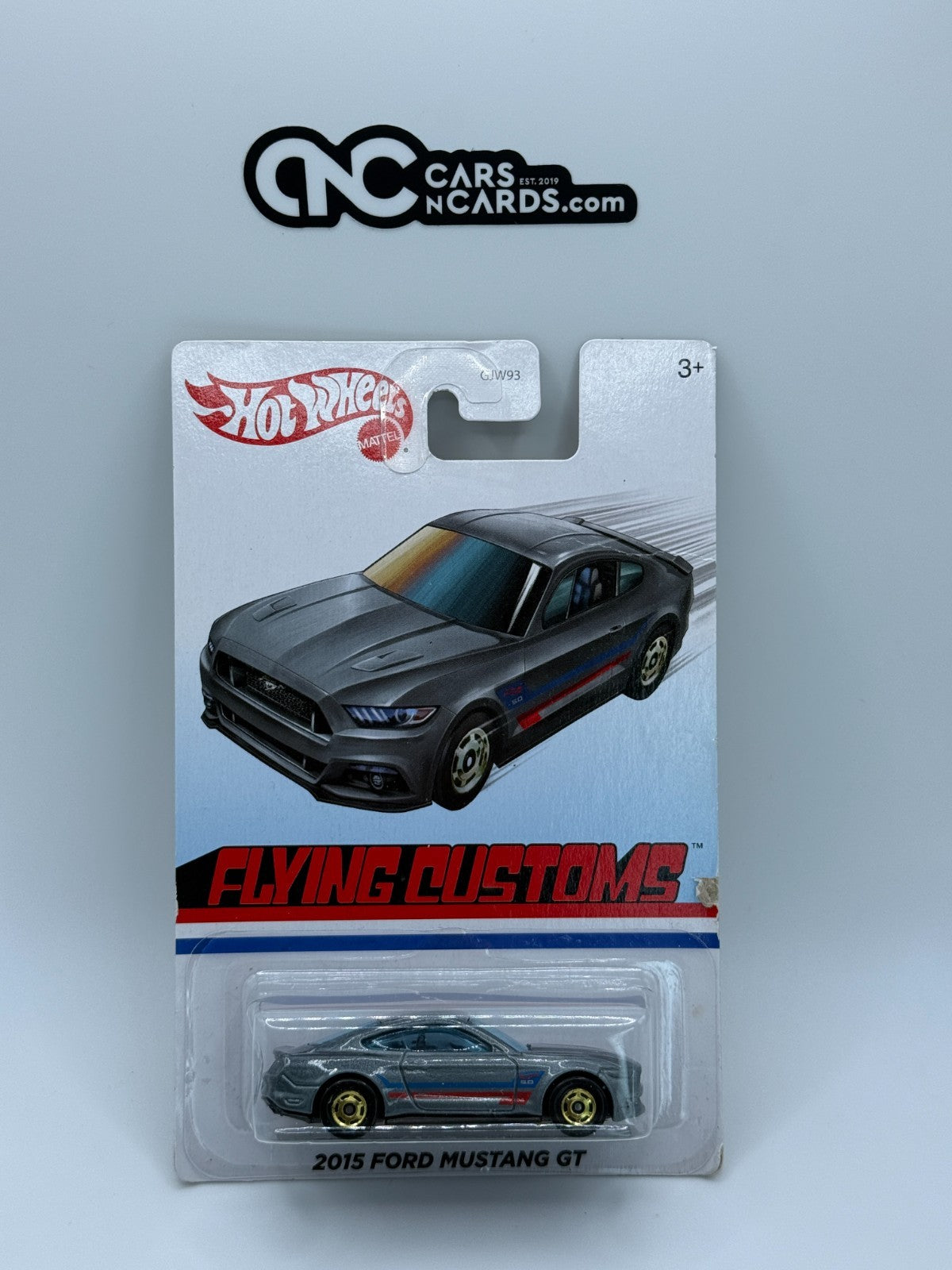 2020 Hot Wheels Flying Customs 2015 Ford Mustang GT (Card Damage)