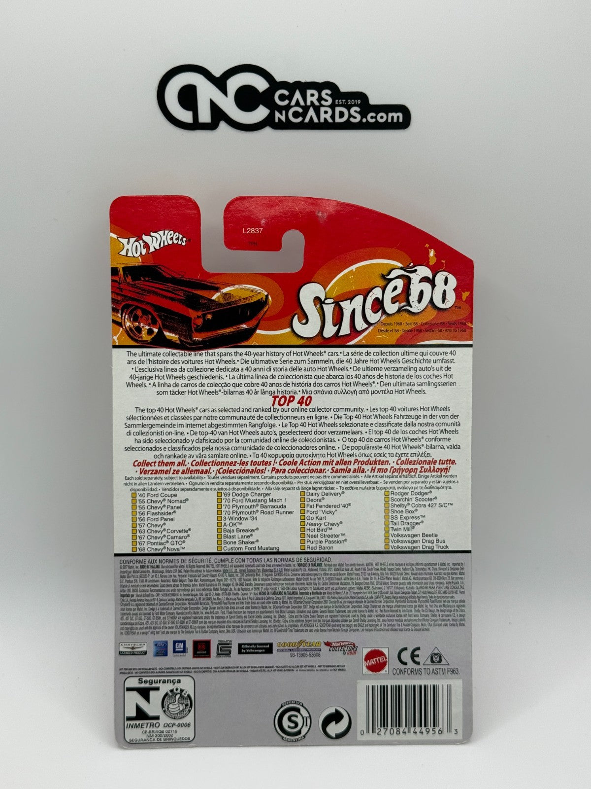 2007 Hot Wheels Since '68 Top 40 3-Window '34