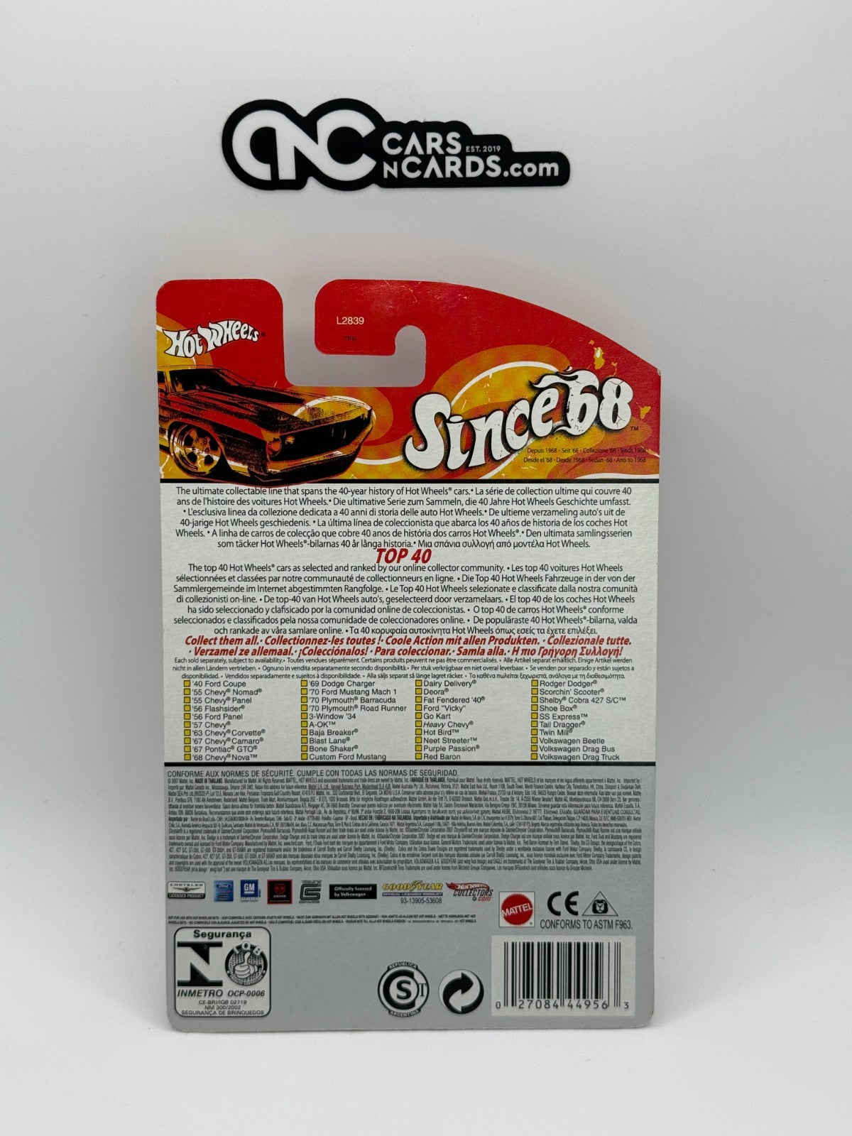 2007 Hot Wheels Since '68 Top 40 Purple Passion