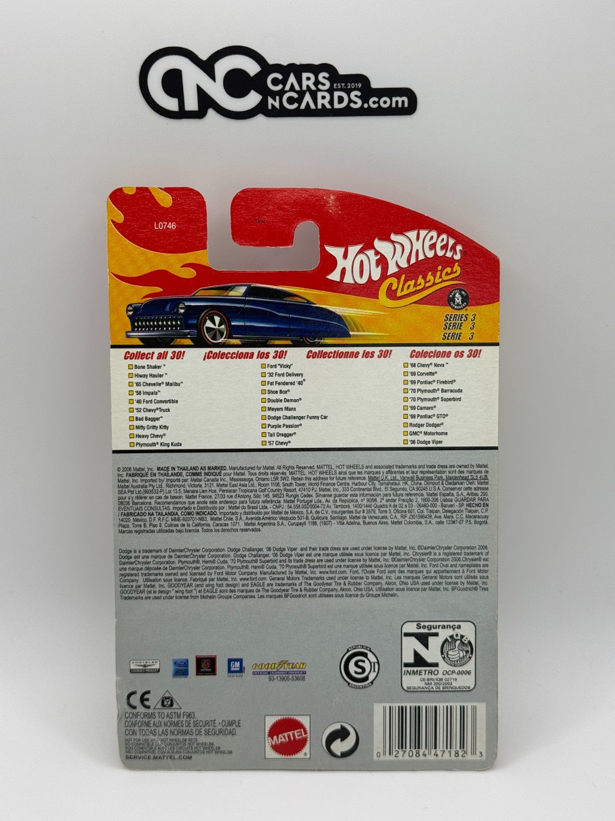 2007 Hot Wheels Classics Series 3 Purple Passion 18-30 Green (Card Damage)