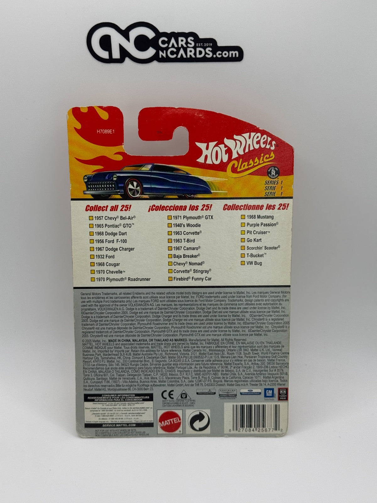 2005 Hot Wheels Classics Series 1 #24/25 T-Bucket (Card Damage)