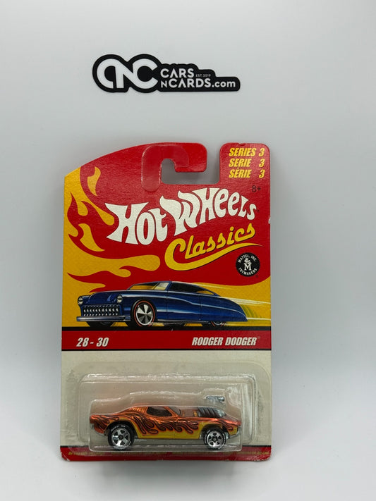 2007 Hot Wheels Classics Series 3 Rodger Dodger 28-30 Orange (Soft Corners)