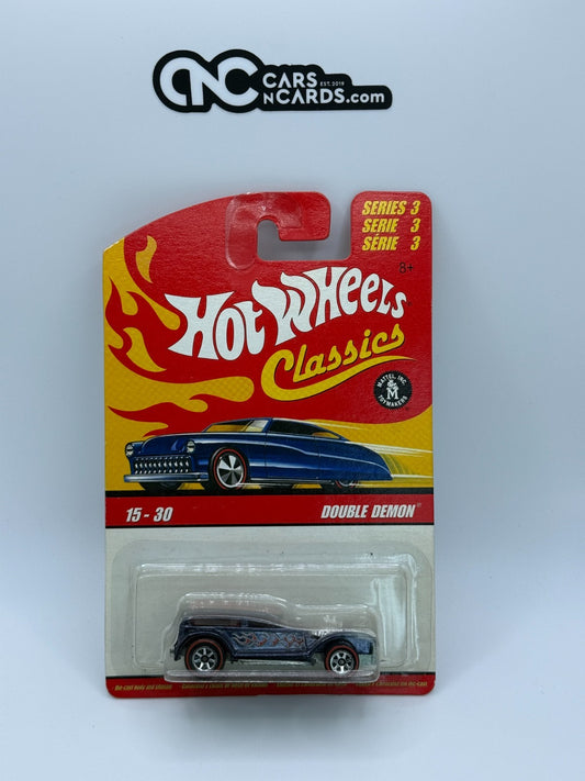 2007 Hot Wheels Classics Series 3 Double Demon 15-30 Blue