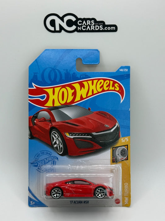 2021 Hot Wheels HW Turbo #5/5 Acura NSX Red #148/250 (Soft Corners)