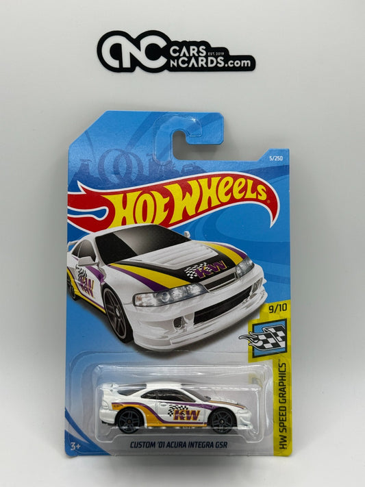 2019 Hot Wheels HW Speed Graphics 9/10 Custom '01 Acura Integra GSR White