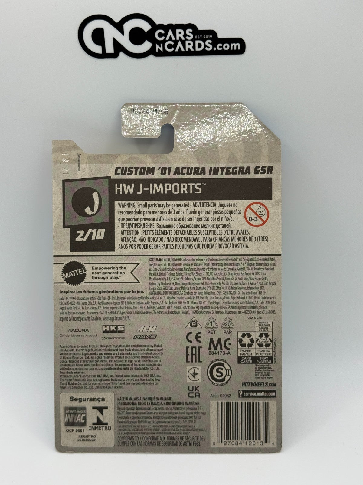2022 Hot Wheels HW J-Imports 2/10 Custom '01 Acura Integra GSR Green