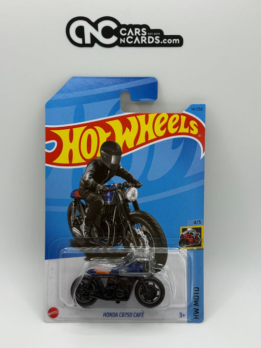 2023 Hot Wheels HW Moto 4/5 Honda CB750 Cafe Blue