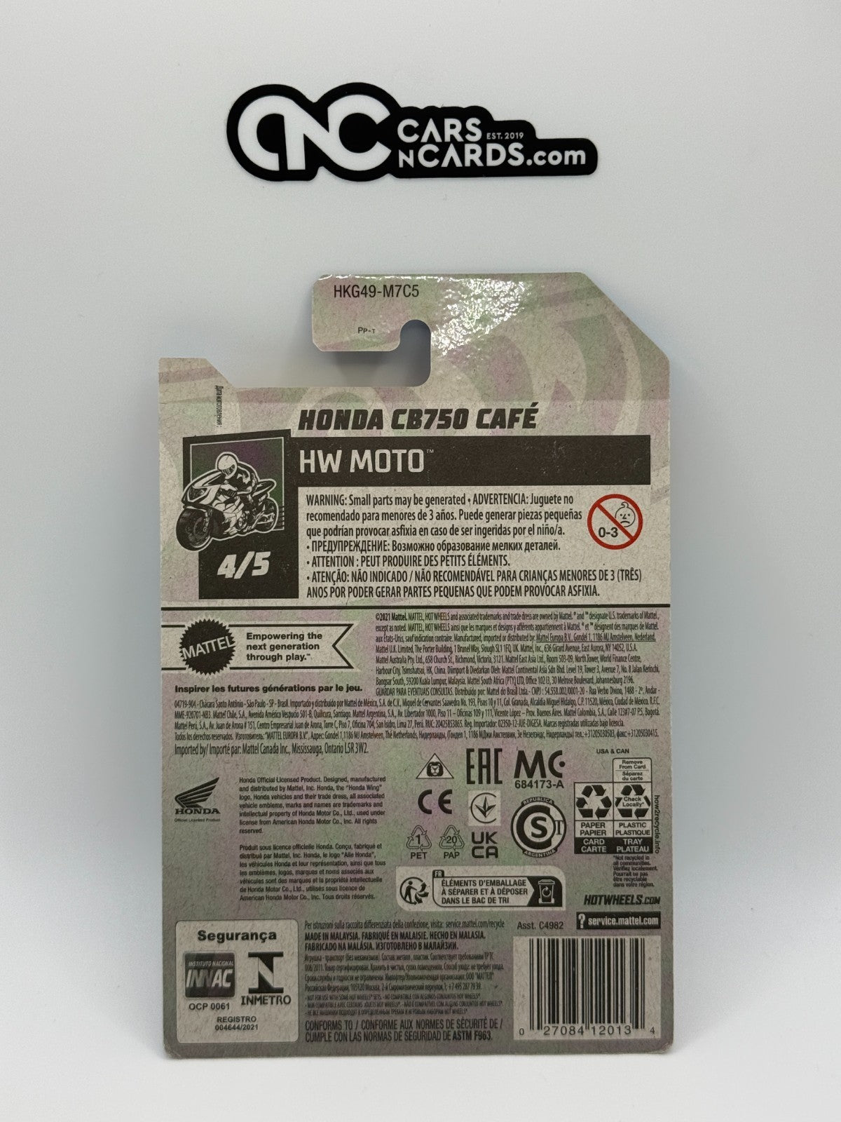 2023 Hot Wheels HW Moto 4/5 Honda CB750 Cafe Blue