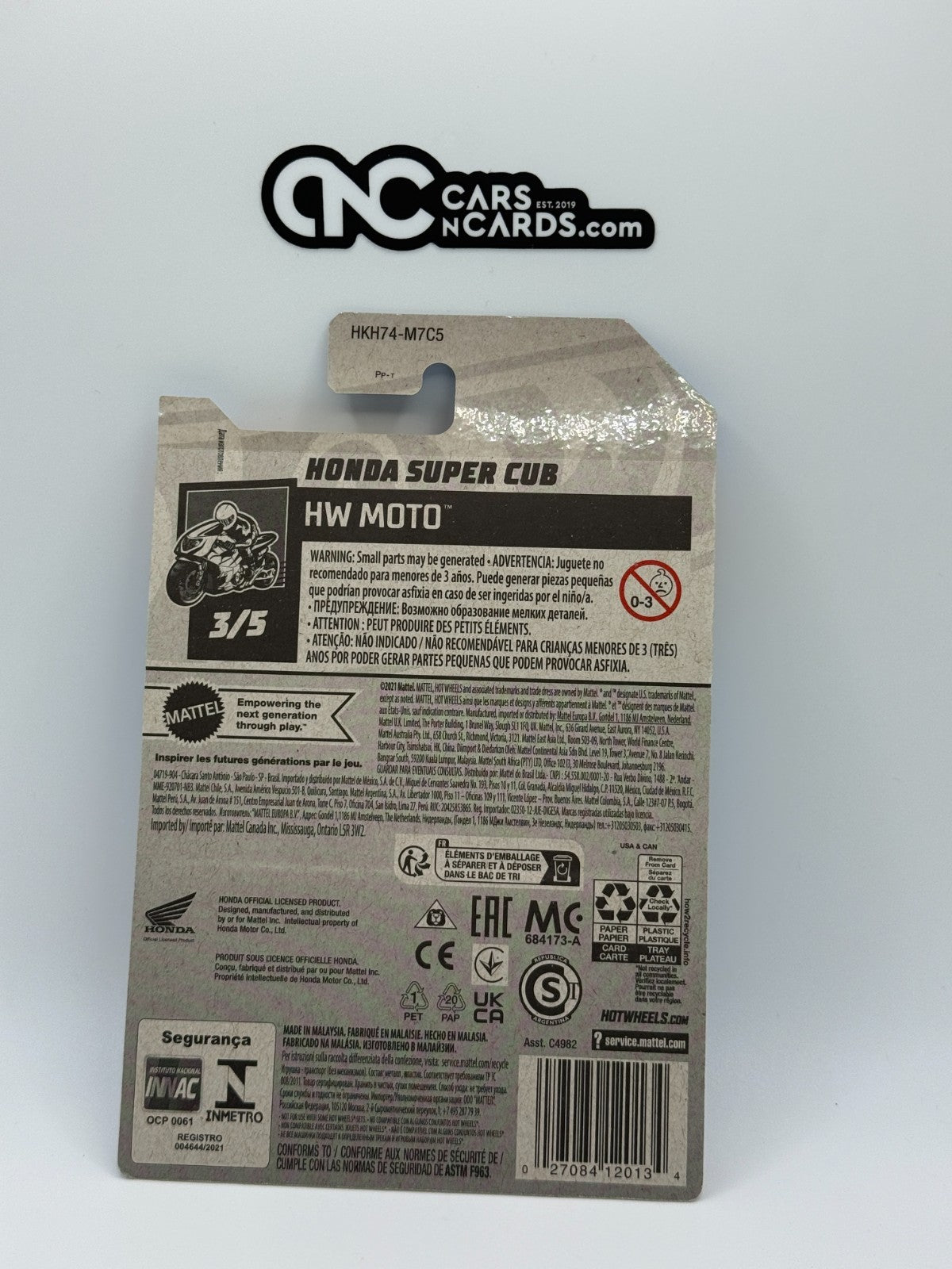 2023 Hot Wheels HW Moto 3/5 Honda Super Cub Blue