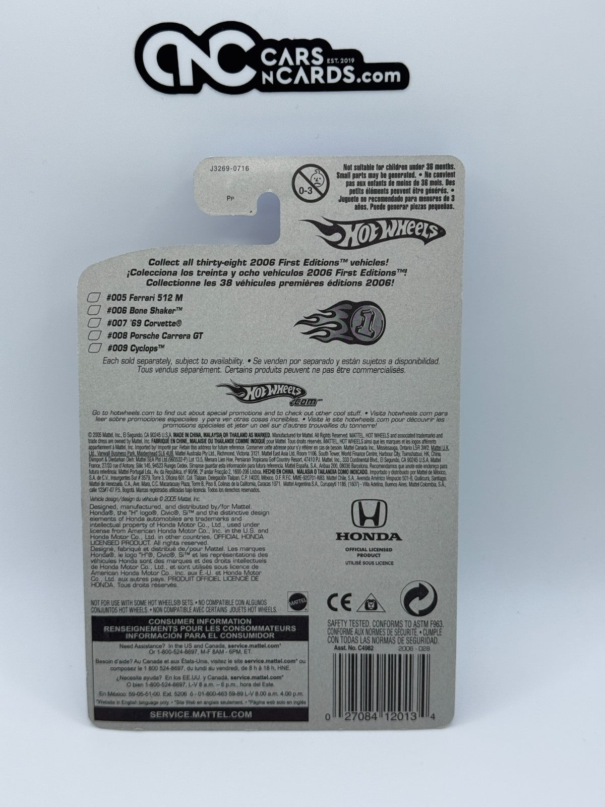 2006 Hot Wheels First Editions 28/38 Honda Civic Si Green