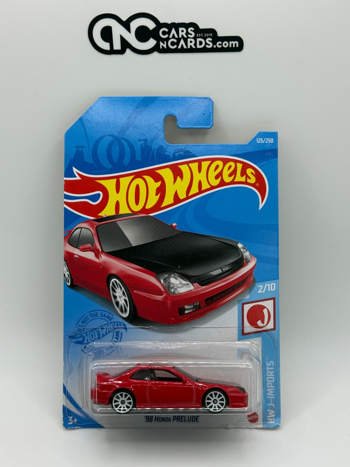2021 Hot Wheels HW J-Imports 2/10 '98 Honda Prelude Red (Soft Corners)