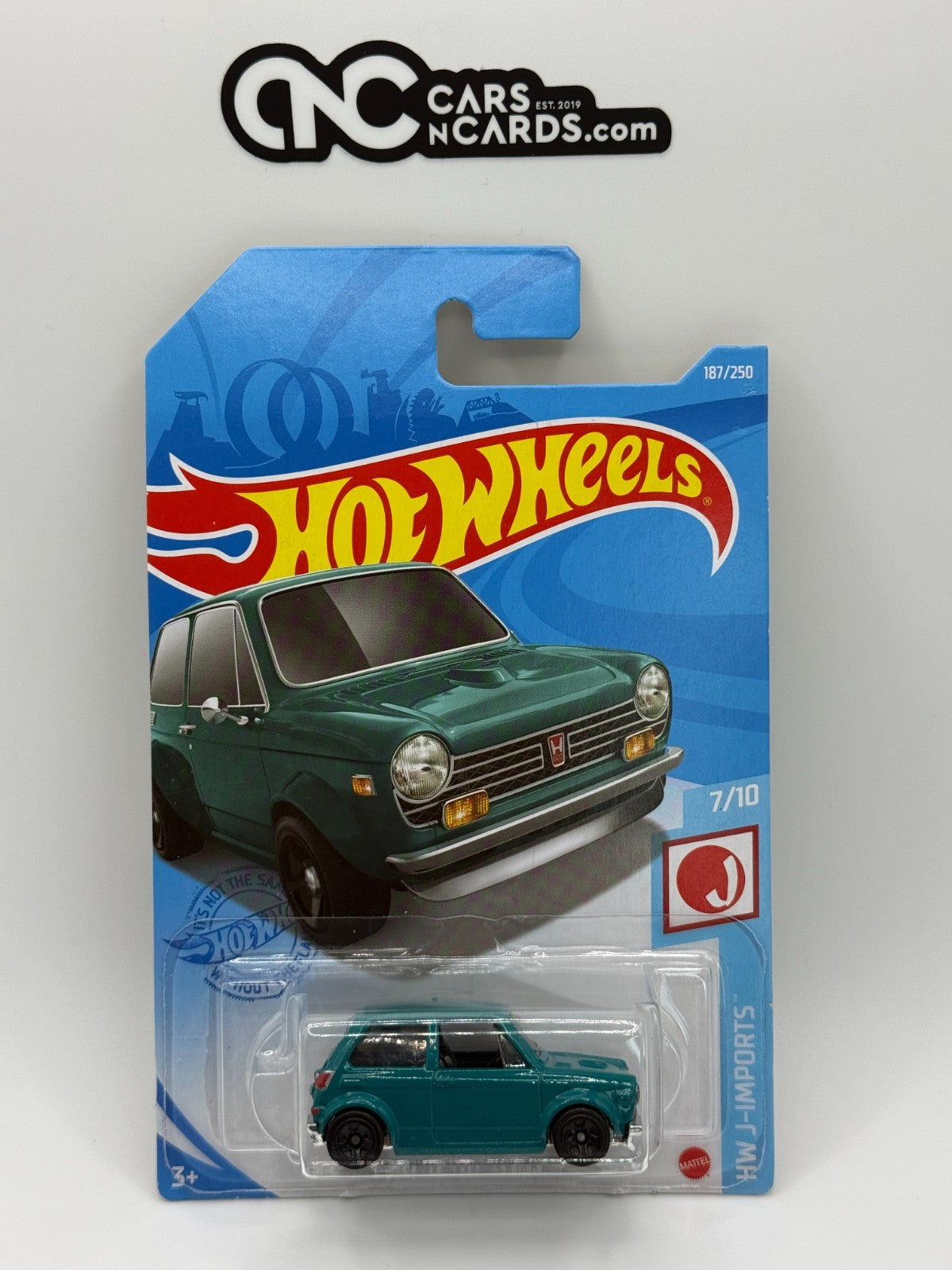 2021 Hot Wheels HW J-Imports #7/10 Custom '70 Honda N600 Blue #187/250