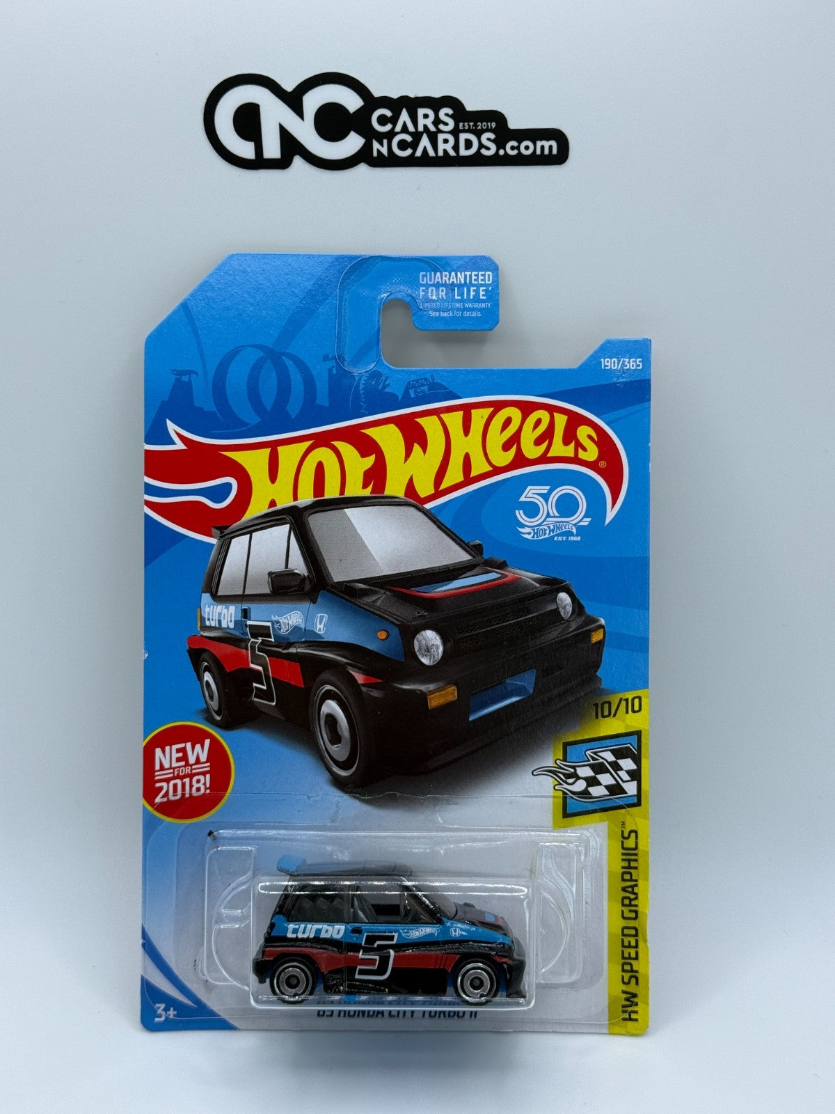 2018 Hot Wheels HW Speed Graphics 10/10 '85 Honda City Turbo II Black