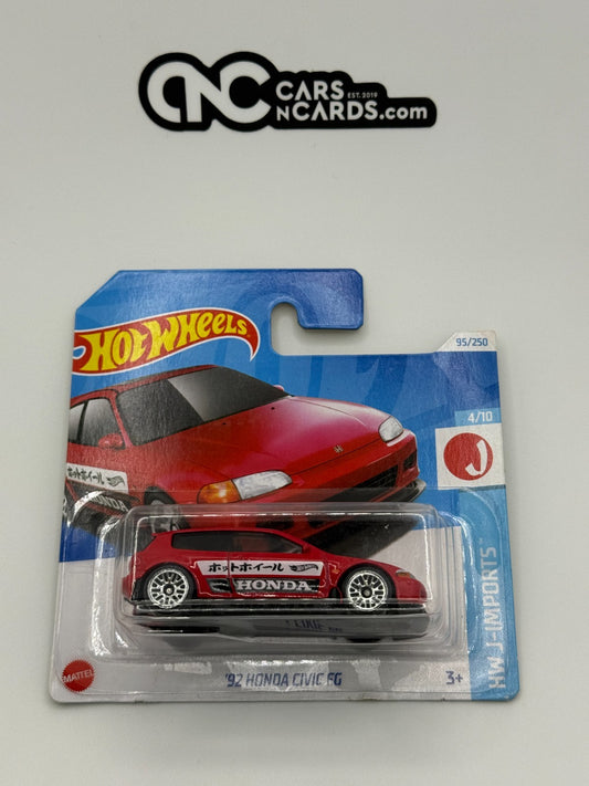 2024 Hot Wheels HW J-Imports 4/10 '92 Honda Civic EG Short Card