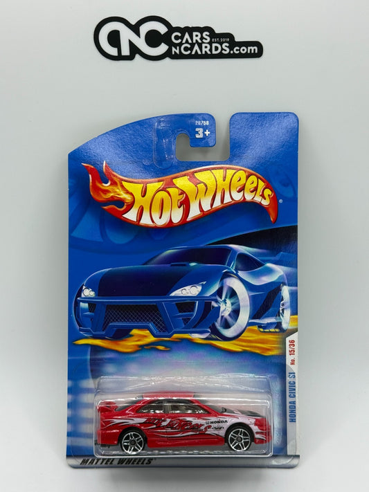 2001 Hot Wheels First Editions 15/36 Honda Civic Si (Crushed Blister)