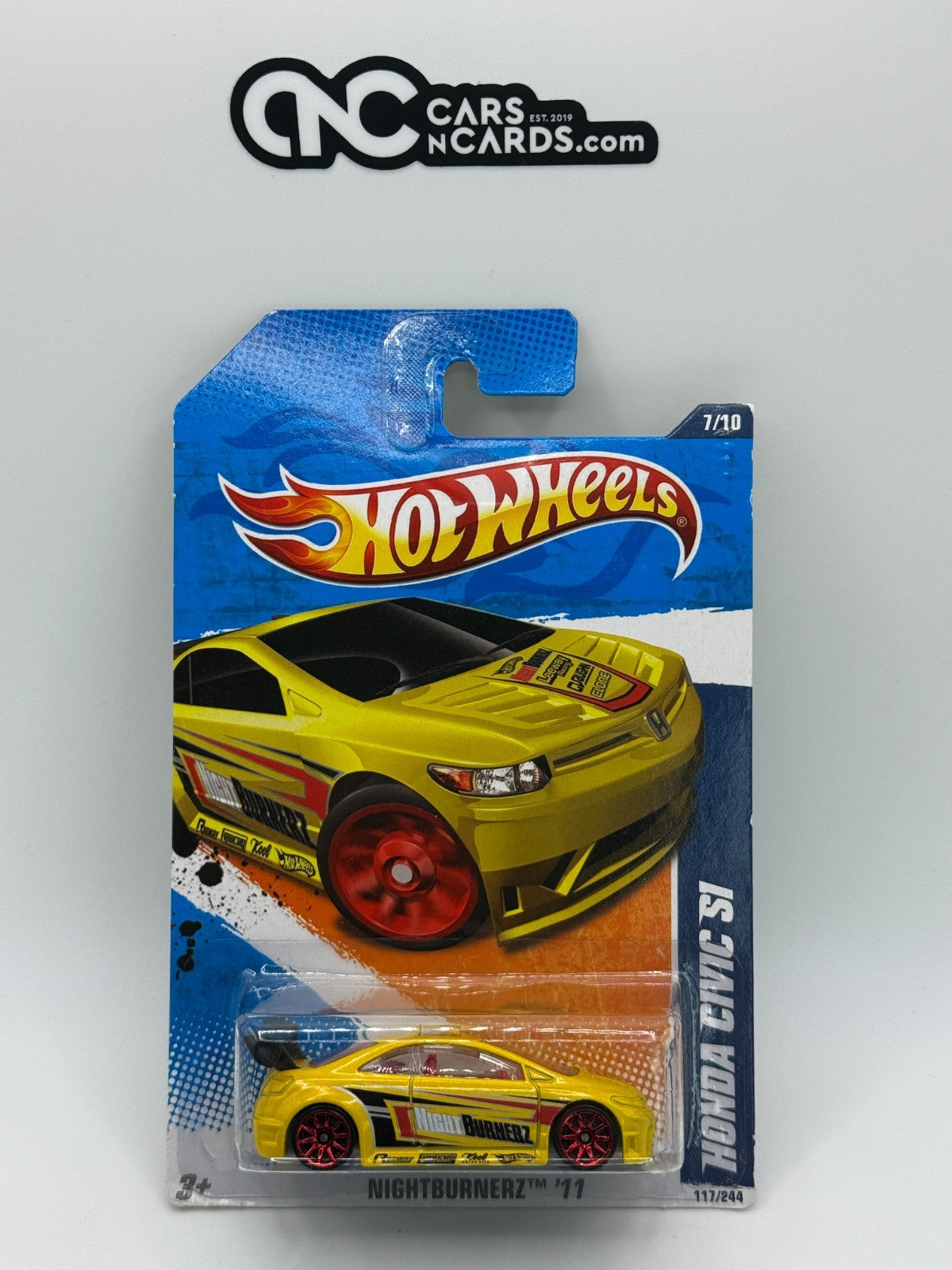 2011 Hot Wheels Nightburnerz Honda Civic Si (Soft Corners)