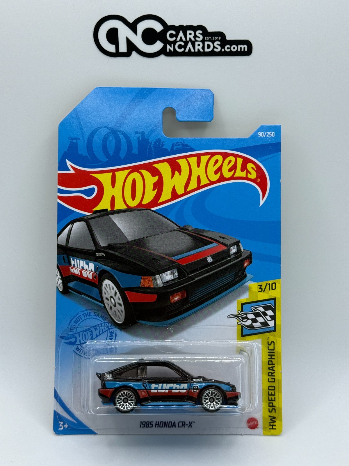 2021 Hot Wheels HW Speed Graphics 3/10 1985 Honda CR-X Black