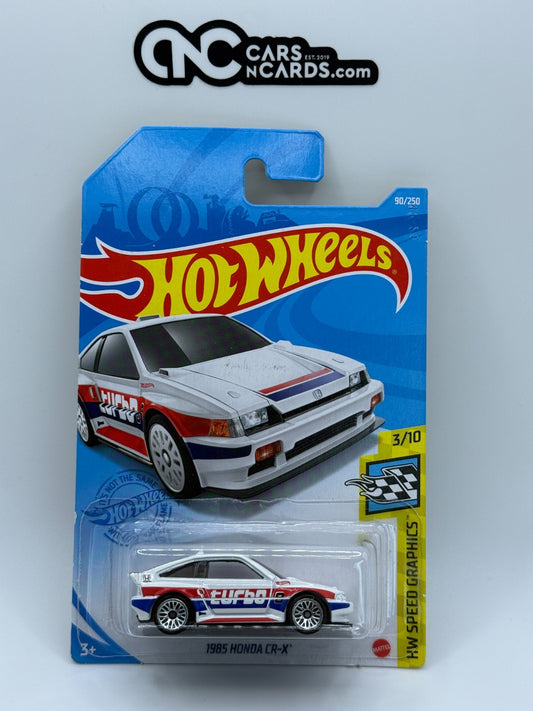2021 Hot Wheels HW Speed Graphics 3/10 1985 Honda CR-X White